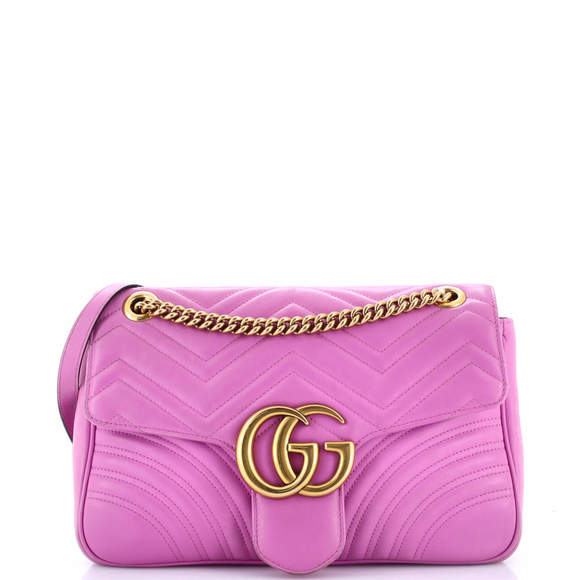Gucci Medium GG Marmont Flap Bag Matelasse Leather - Picture 1 of 7
